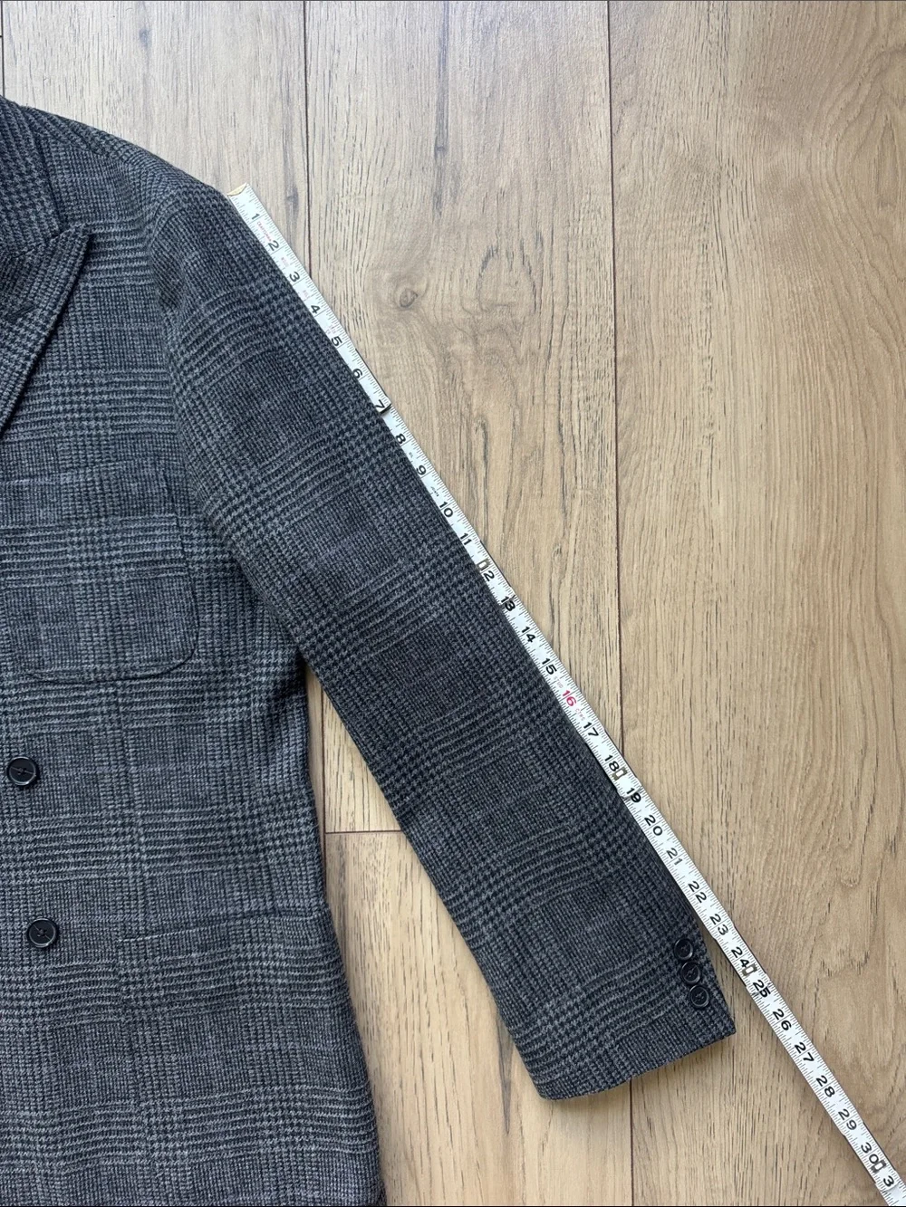J. Crew Crosby Double Breasted Wool Blazer Gray Italian Cloth Men’s 40R NWT